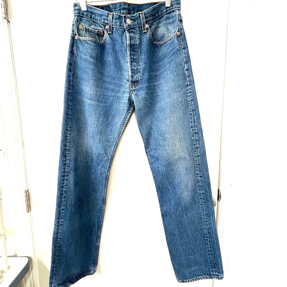 Vintage Levi's 501 90's  Jeans Waist 30" Tag size 32x36 , Made in USA